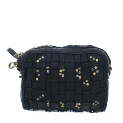 Campomaggi Crossbody Vlecht met Studs C0001 nero