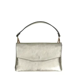 Carol J. Clutch Metalic Laminato Platino