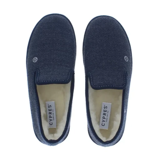 Cypres Heren Pantoffel Gesloten Marino Blauw