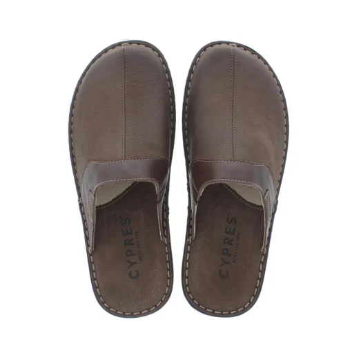 Cypres Loet Heren Pantoffel Bruin