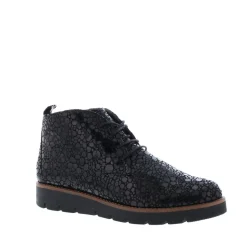 Cypres Lyncke Dames Veterschoen Black Capel