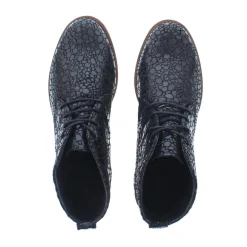 Cypres Lyncke Dames Veterschoen Black Capel