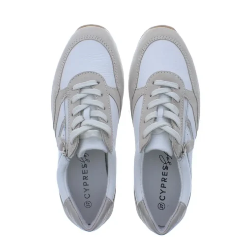 Cypres Soft Talita Platform Sneaker Cream Suede 1050