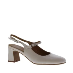 Di Lauro Adela Slingback Lak BT-03 Off WhitecPatent