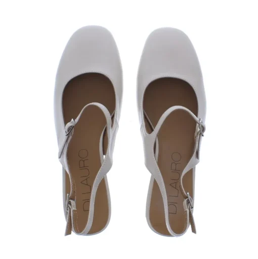 Di Lauro Adela Slingback Lak BT-03 Off WhitecPatent