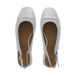 Di Lauro Adora Slingback Beige White