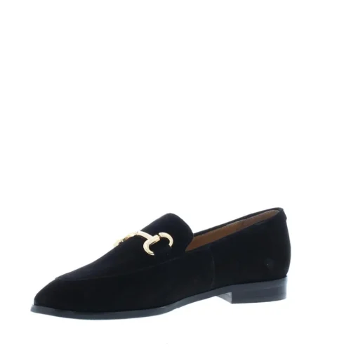 Di Lauro Laure Dames Mocassin Black Suède