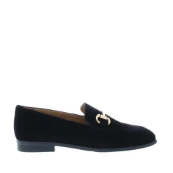 Di Lauro Laure Dames Mocassin Black Suède