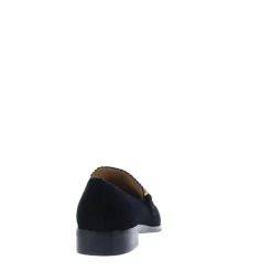 Di Lauro Loafer Carre Bit Suede Black Sheep Suede