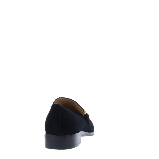 Di Lauro Loafer Carre Bit Suede Black Sheep Suede