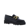 Di Lauro Loafer Gouden Bit Black Brushed Leather