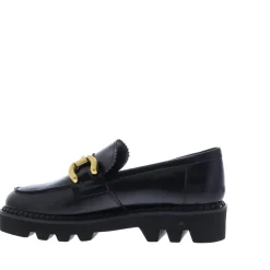 Di Lauro Loafer Gouden Bit Black Brushed Leather
