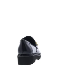 Di Lauro Loafer Gouden Bit Black Brushed Leather