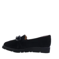 Di Lauro Loafer Sleehak Suede Black Sheep Suede