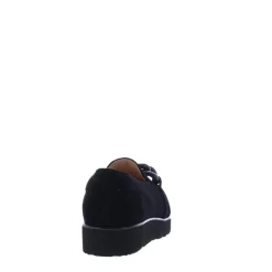 Di Lauro Loafer Sleehak Suede Black Sheep Suede