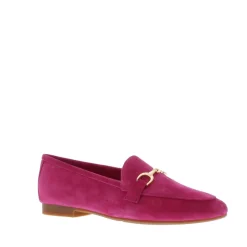 Di Lauro Odeth-1 Loafer bit Fuxia Sheep Suede