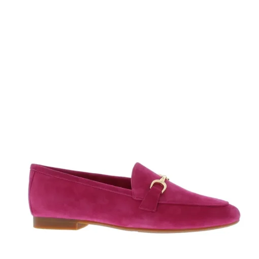 Di Lauro Odeth-1 Loafer bit Fuxia Sheep Suede