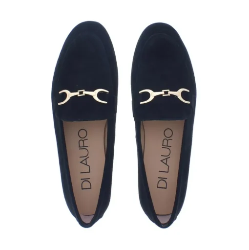 Di Lauro Odeth-1 Loafer bit Black Sheep Suede