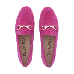 Di Lauro Odeth-1 Loafer bit Fuxia Sheep Suede