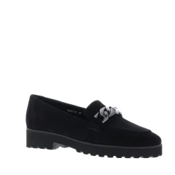 Di Lauro Praba Dames Loafer Black Sheep Suède