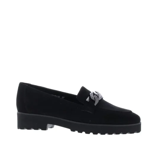 Di Lauro Praba Dames Loafer Black Sheep Suède