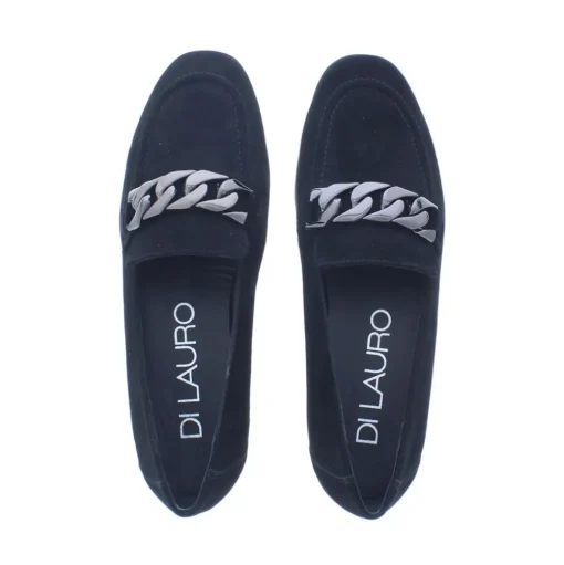 Di Lauro Praba Dames Loafer Black Sheep Suède
