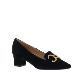 Di Lauro Pump met Bit Black Sheep Suede