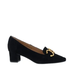 Di Lauro Pump met Bit Black Sheep Suede