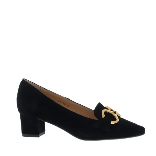 Di Lauro Pump met Bit Black Sheep Suede