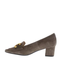 Di Lauro Pump met Bit Taupe Suede