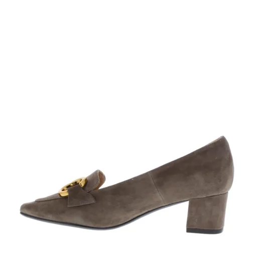 Di Lauro Pump met Bit Taupe Suede