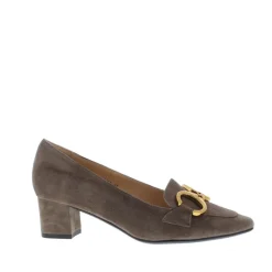 Di Lauro Pump met Bit Taupe Suede