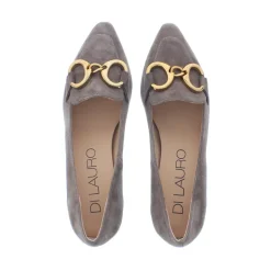 Di Lauro Pump met Bit Taupe Suede