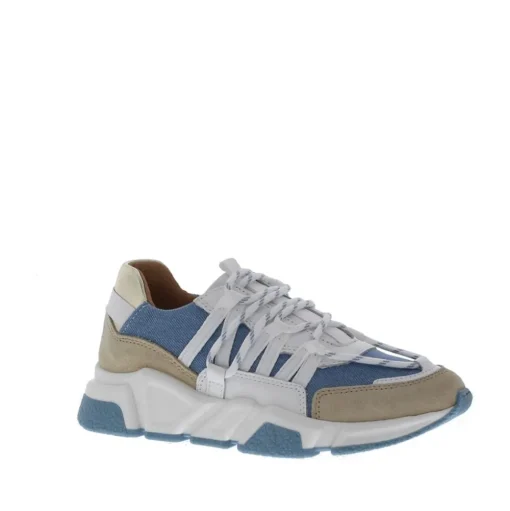 Dwrs Los Angeles 2 Dames Sneaker Denim Jeans White 3211