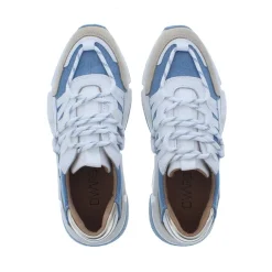 Dwrs Los Angeles 2 Dames Sneaker Denim Jeans White 3211