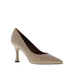 Evaluna Dames Pump Leer Beige