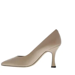 Evaluna Dames Pump Leer Beige