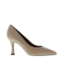 Evaluna Dames Pump Leer Beige