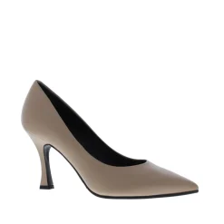 Evaluna Dames Pump Leer Nappa Caffe Latte