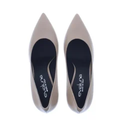 Evaluna Dames Pump Leer Nappa Caffe Latte