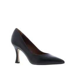 Evaluna Dames Pump Leer Zwart