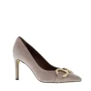 Evaluna Dames Pump Suede Beige
