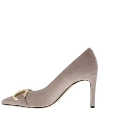 Evaluna Dames Pump Suede Beige