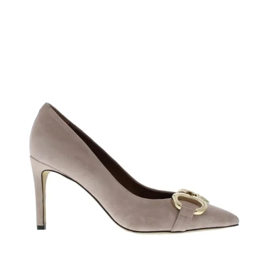 Evaluna Dames Pump Suede Beige