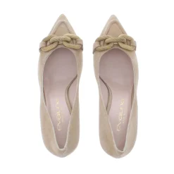 Evaluna Dames Pump Suede Fondotinta