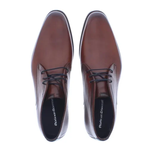 Floris van Bommel De Draver Heren Veterboot 24-01 DarkCognac