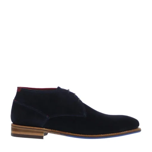 Floris van Bommel SFM-50034 Veterboot Dark Blue Suede