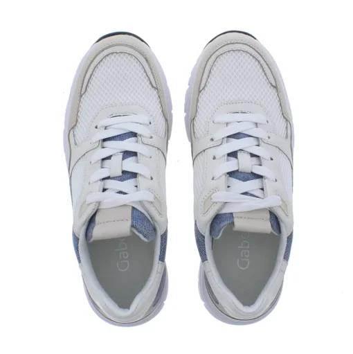 Gabor Dames Sneaker G 23 weiss/panna/blue