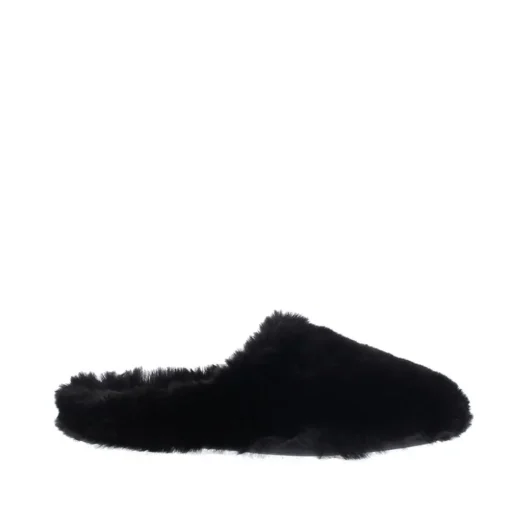 Gioia Fluff Slipper Black