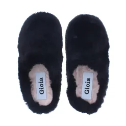 Gioia Fluff Slipper Black